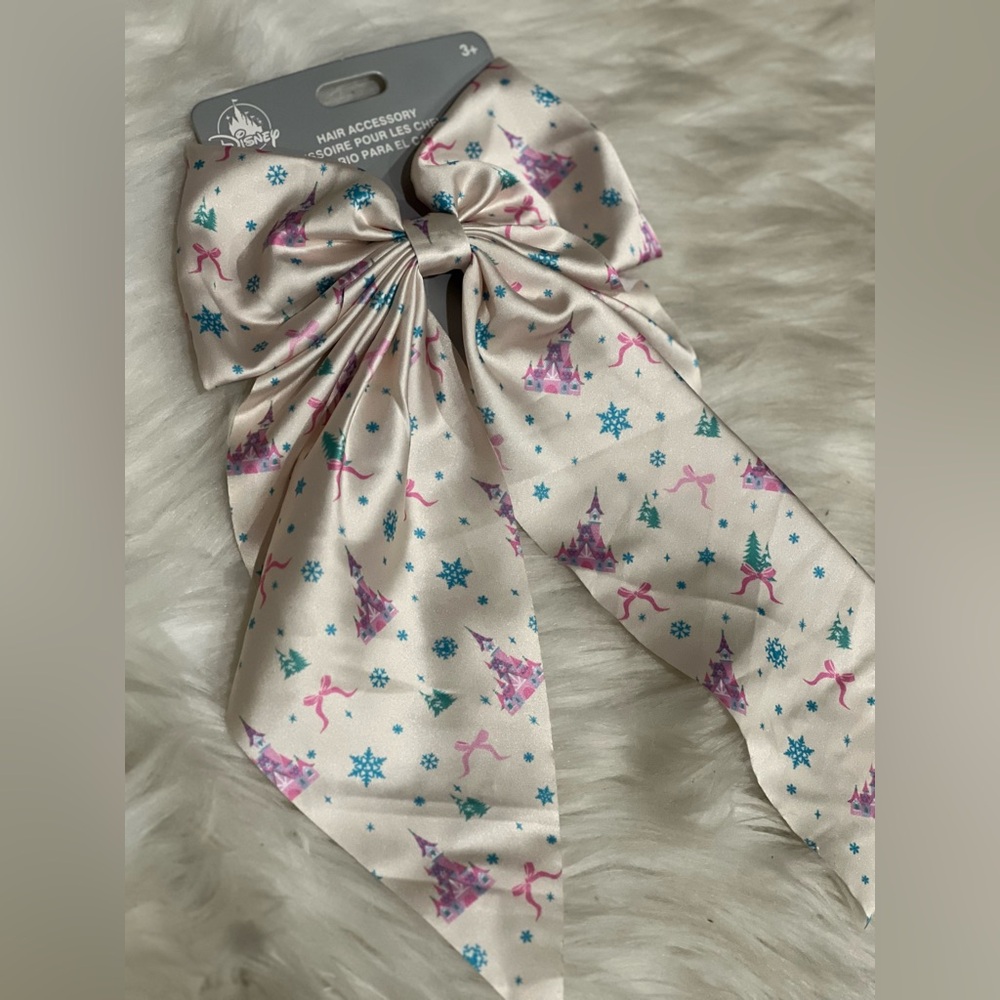 Disney store fantasyland Castle Holiday hair bow